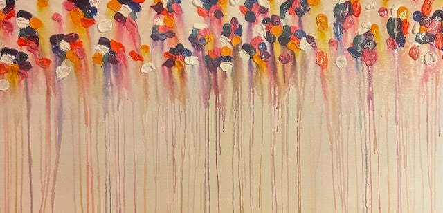 Kierra- Original Abstract Dripping Painting