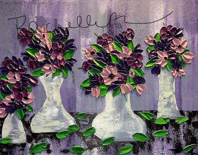 Sierra- Palette Knife Floral Painting