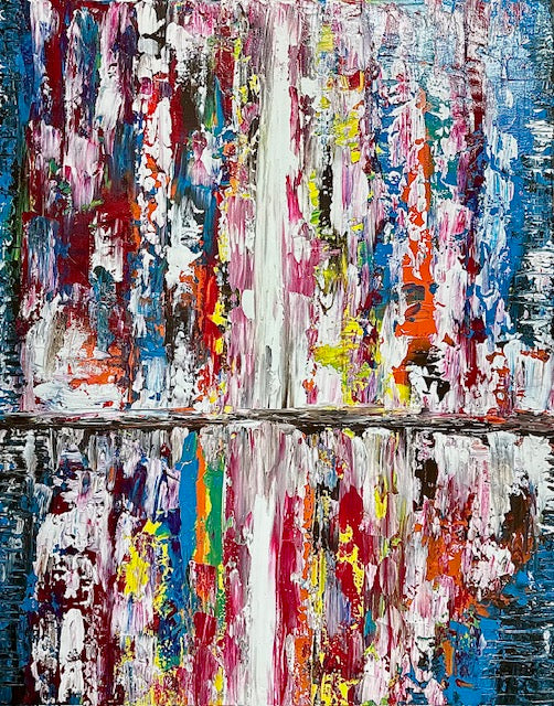 Split- Original Textured Abstract Painting