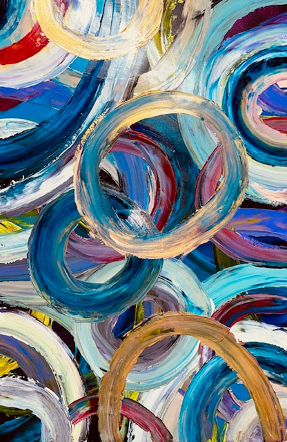 Lindy- Original Spiral Abstract Painting