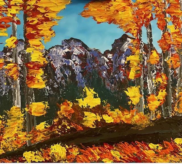 Benjamin- Palette Knife Landscape Autumn Scene