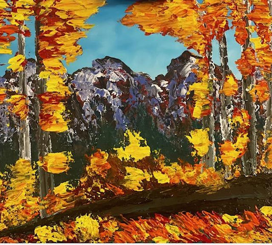 Benjamin- Palette Knife Landscape Autumn Scene