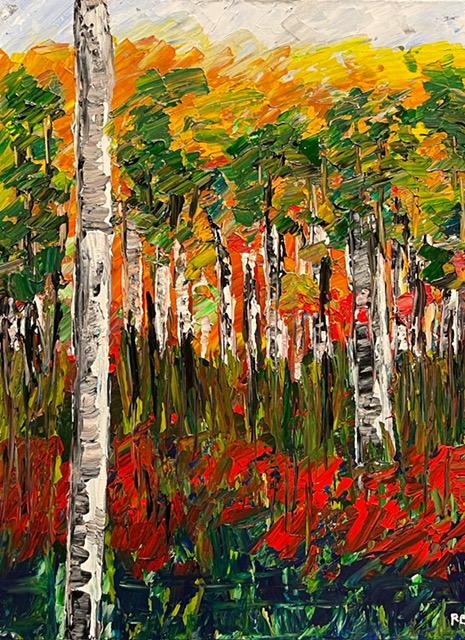 Joey- Palette Knife Forest Painting