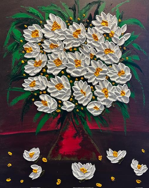 Rosalynn- Palette Knife Floral Painting