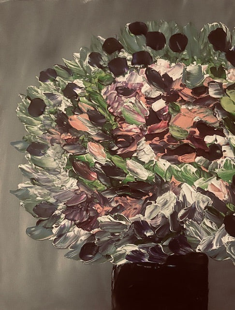 Vanessa- Palette Knife Floral Painting